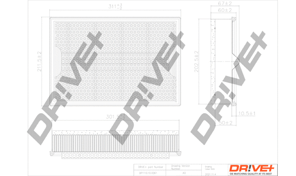 Air Filter (DP1110.10.0061)