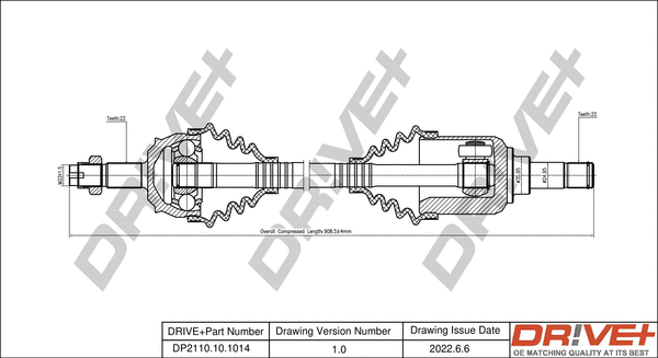 Drive Shaft (DP2110.10.1014)