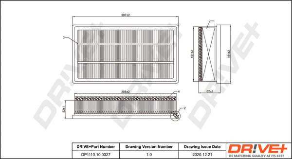Air Filter (DP1110.10.0327)