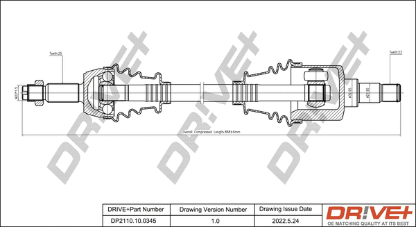 Drive Shaft (DP2110.10.0345)