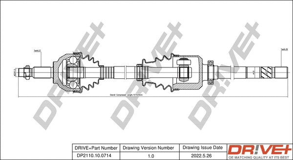 Drive Shaft (DP2110.10.0714)