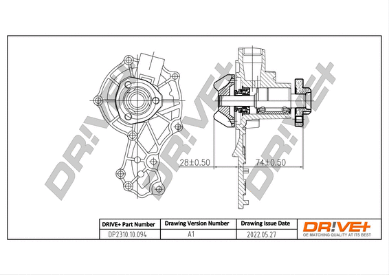 Water Pump, engine cooling (DP2310.10.094)