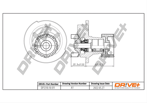Water Pump, engine cooling (DP2310.10.011)