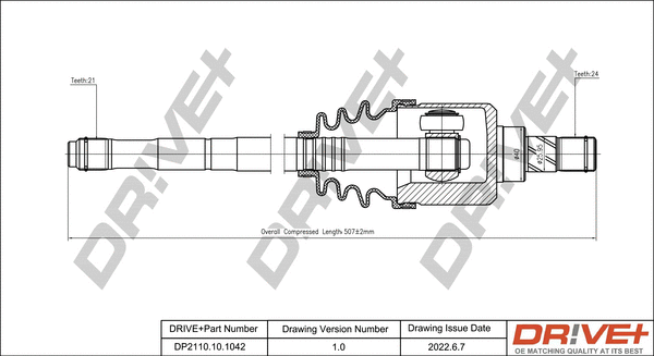 Drive Shaft (DP2110.10.1042)