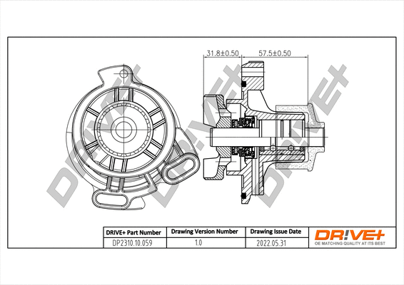 Water Pump, engine cooling (DP2310.10.059)