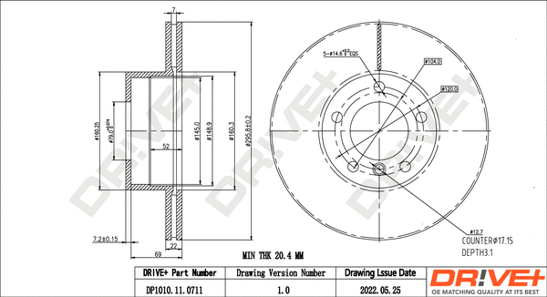 Brake Disc (DP1010.11.0711)