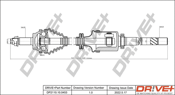 Drive Shaft (DP2110.10.0453)