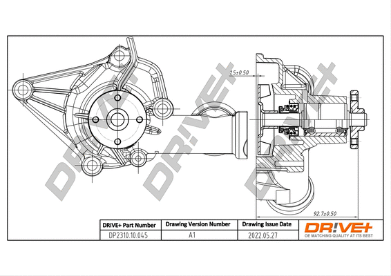 Water Pump, engine cooling (DP2310.10.045)