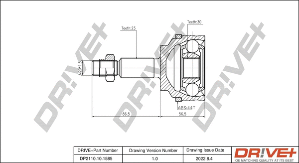 Joint Kit, drive shaft (DP2110.10.1585)