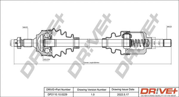 Drive Shaft (DP2110.10.0229)