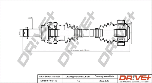 Drive Shaft (DP2110.10.0112)