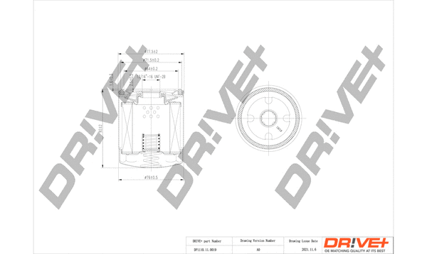 Oil Filter (DP1110.11.0019)