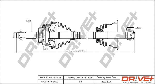 Drive Shaft (DP2110.10.0790)