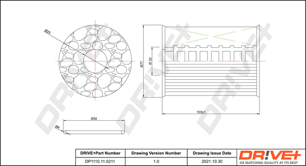 Oil Filter (DP1110.11.0211)
