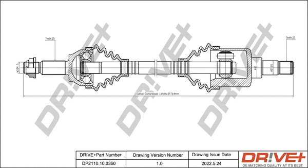 Drive Shaft (DP2110.10.0360)