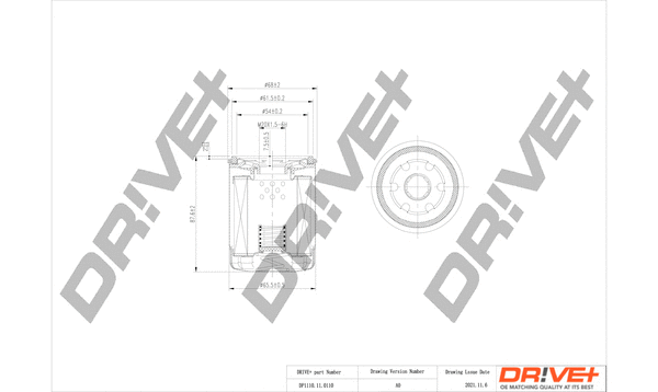 Oil Filter (DP1110.11.0110)