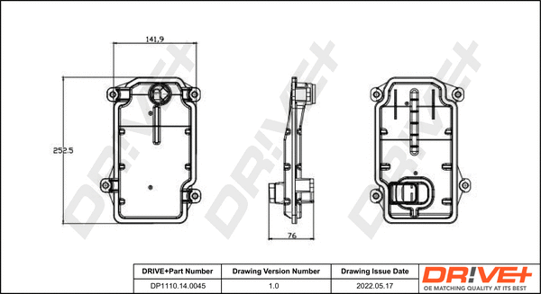 Hydraulic Filter Kit, automatic transmission (DP1110.14.0045)