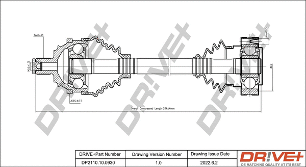 Drive Shaft (DP2110.10.0930)