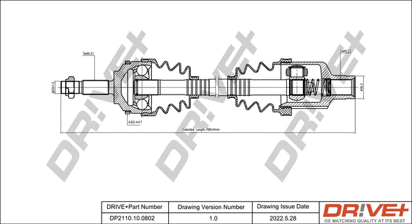 Drive Shaft (DP2110.10.0802)