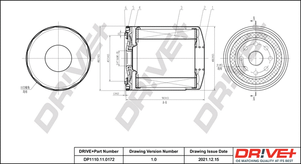 Oil Filter (DP1110.11.0172)