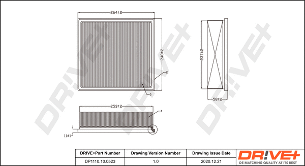 Air Filter (DP1110.10.0523)
