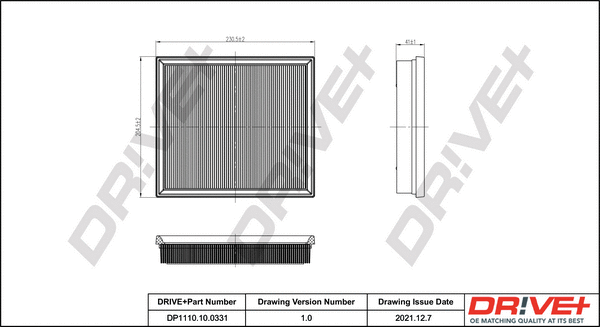Air Filter (DP1110.10.0331)