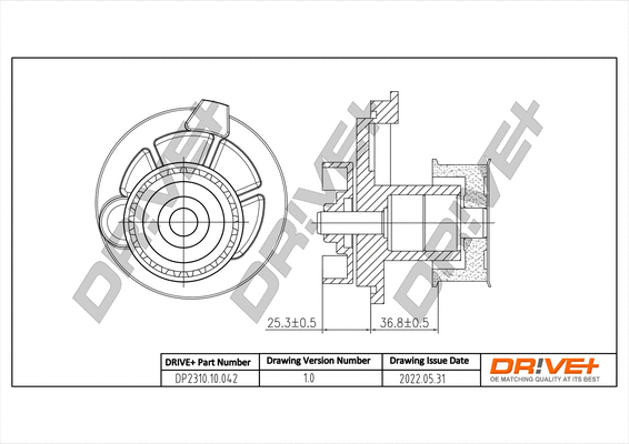 Water Pump, engine cooling (DP2310.10.042)