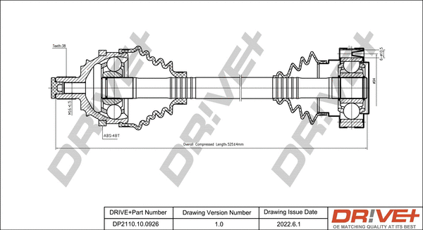 Drive Shaft (DP2110.10.0926)