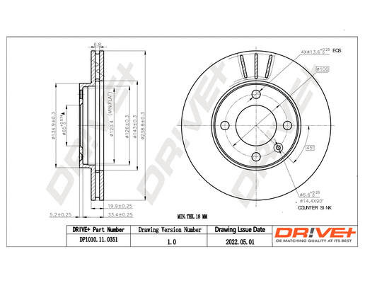 Brake Disc (DP1010.11.0351)