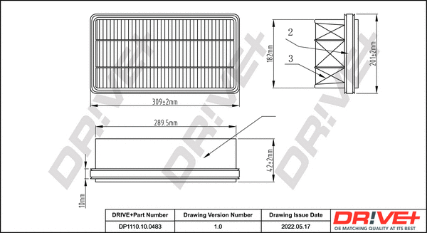 Air Filter (DP1110.10.0483)