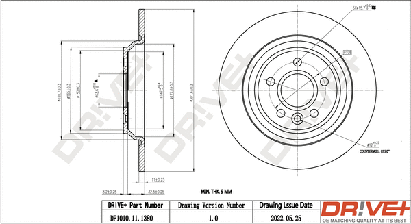 Brake Disc (DP1010.11.1380)