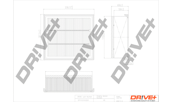 Air Filter (DP1110.10.0323)