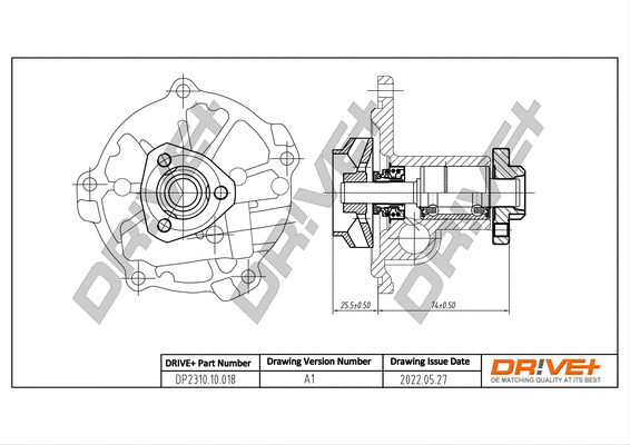 Water Pump, engine cooling (DP2310.10.018)