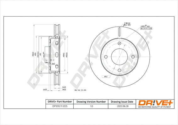 Brake Disc (DP1010.11.1205)