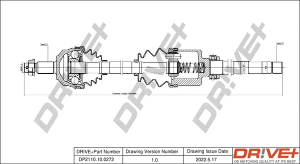 Drive Shaft (DP2110.10.0272)