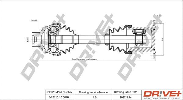 Drive Shaft (DP2110.10.0046)