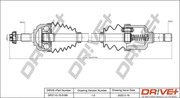 Drive Shaft (DP2110.10.0189)