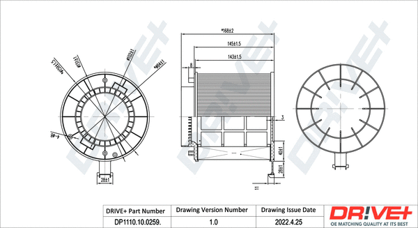 Air Filter (DP1110.10.0259)