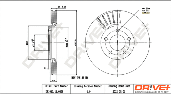 Brake Disc (DP1010.11.0368)