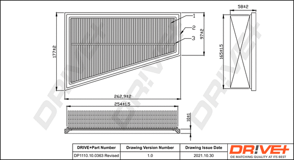 Air Filter (DP1110.10.0363)