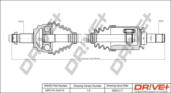 Drive Shaft (DP2110.10.0113)