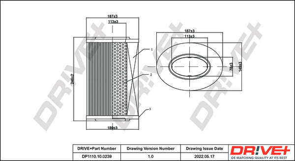 Air Filter (DP1110.10.0239)