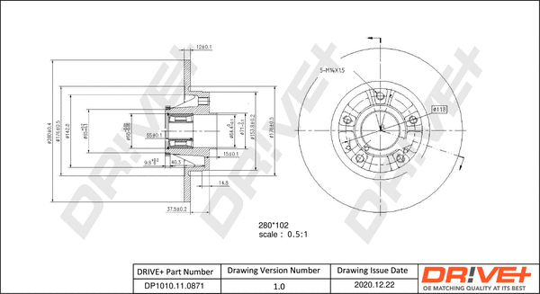 Brake Disc (DP1010.11.0871)