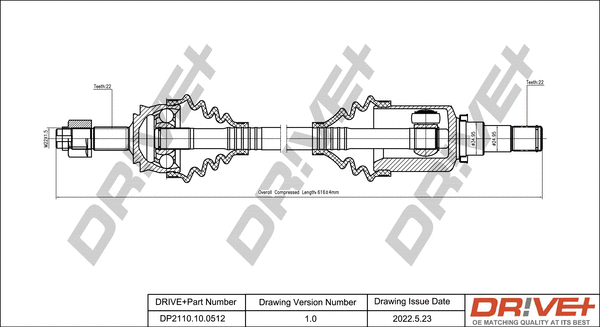 Drive Shaft (DP2110.10.0512)