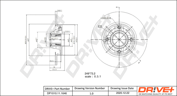 Brake Disc (DP1010.11.1646)