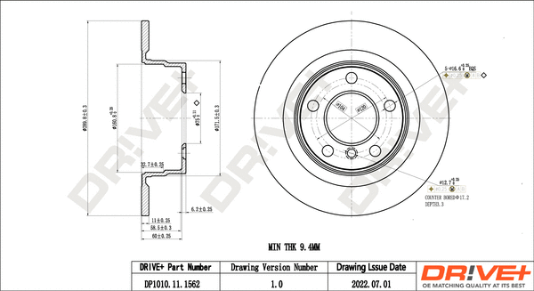 Brake Disc (DP1010.11.1563)