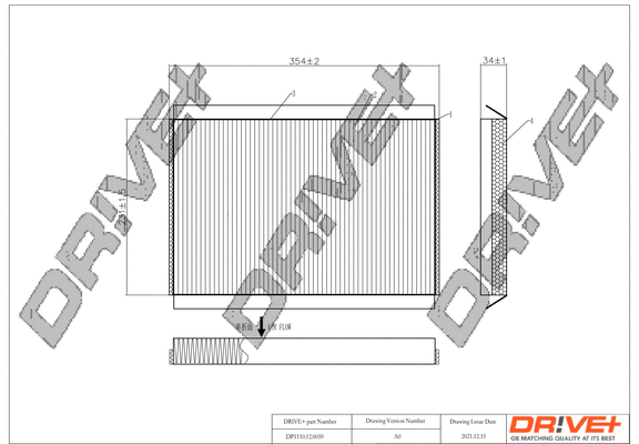 Filter, cabin air (DP1110.12.0059)