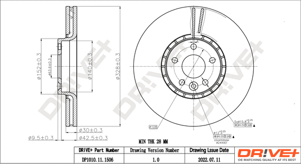 Brake Disc (DP1010.11.1506)