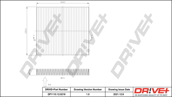 Filter, cabin air (DP1110.12.0219)
