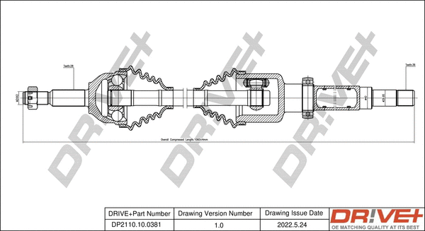 Drive Shaft (DP2110.10.0381)